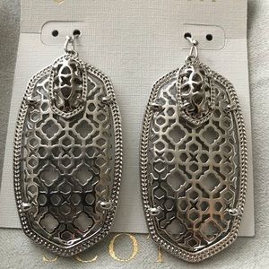 Rare silver filigree Kendra Scott earrings